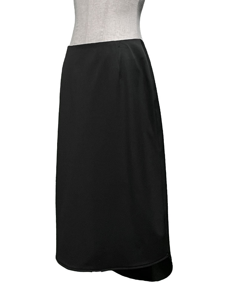 Semi-elliptical long skirt