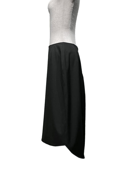 Semi-elliptical long skirt